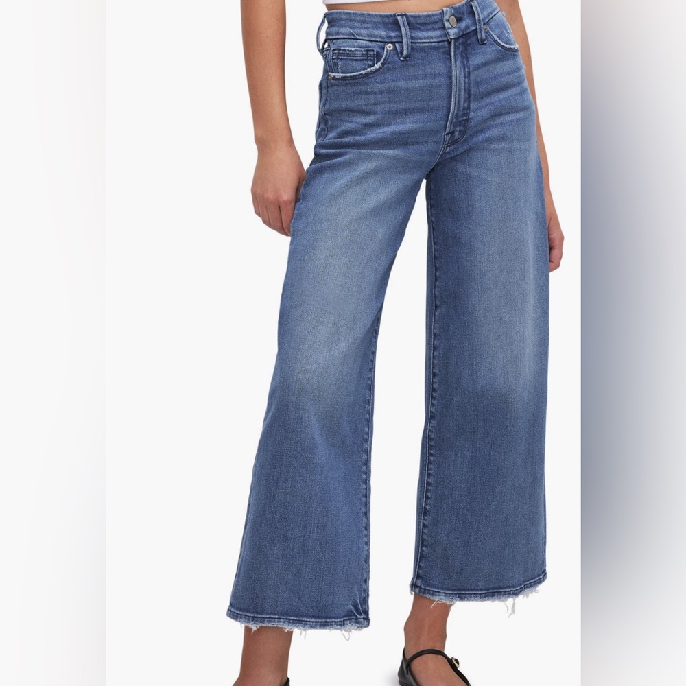Good American Good Waist Palazzo Jeans